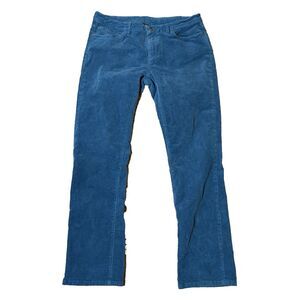 Patagonia Corduroy Pants Womens 32 / 14 Regular Organic Cotton Blue Teal